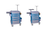 Emergency Resuscitation Medical Trolley Cart , Simple Clinical Trolley