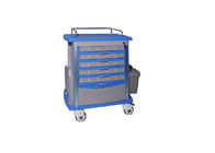Movable Drug And Distribution Medical Trolley Cart , Medical Carts On Wheels
